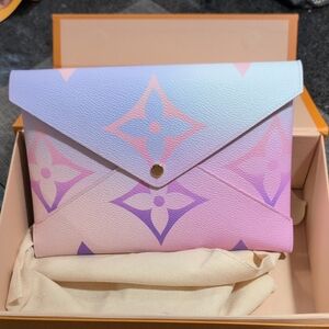 Louis Vuitton Pastel Pink and Lavender Clutch